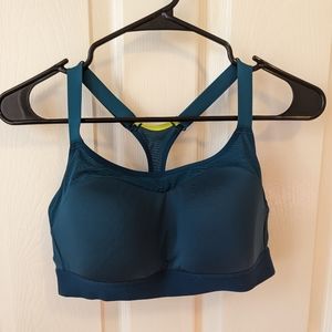 Brooks Dare Racerback Run Bra - Teal, Size 32D